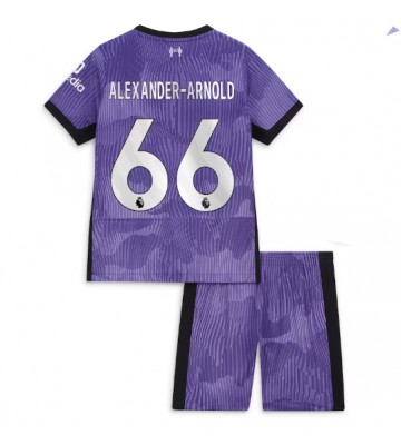 Maillot de foot Liverpool Alexander-Arnold #66 Troisième enfant 2023-24 Manches Courte (+ pantalon court)